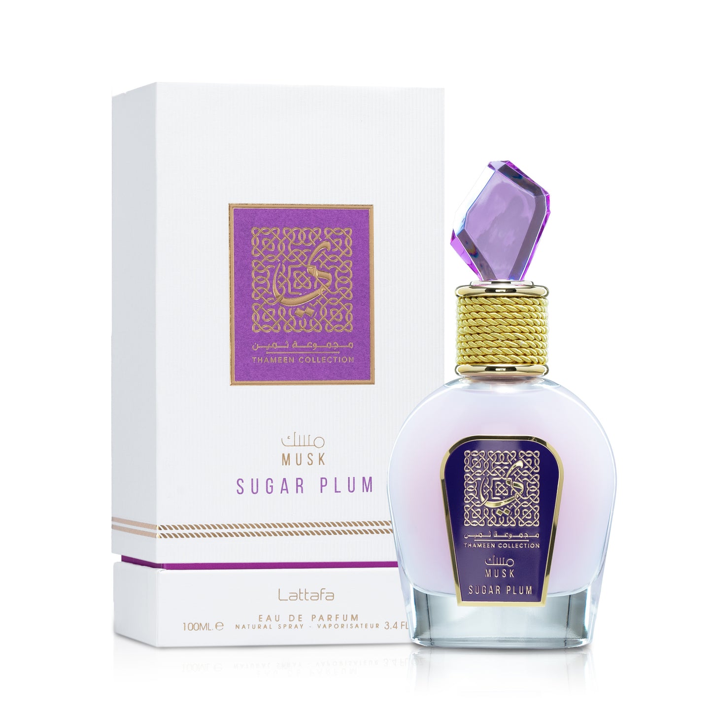 Lattafa Musk Sugar Plum – Thameen Collection Eau De Parfum 100 mL – For Women - Sam's Fragrances