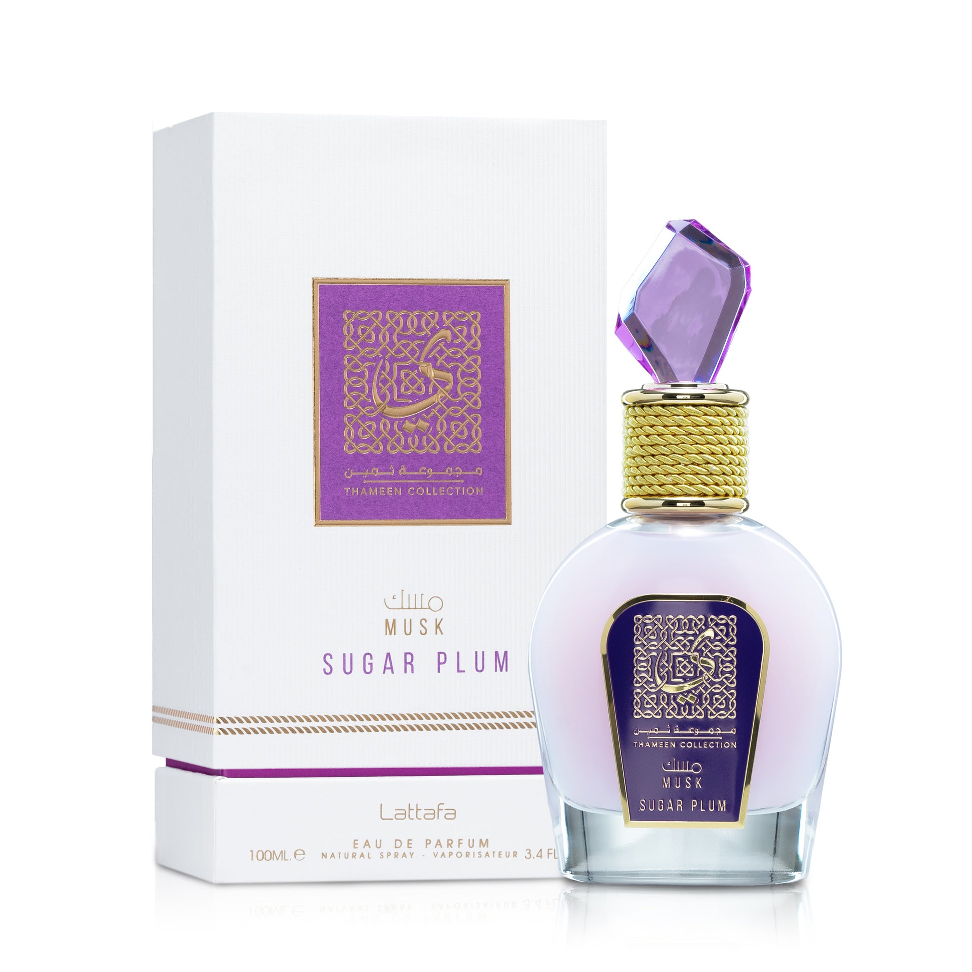 Lattafa Musk Sugar Plum – Thameen Collection Eau De Parfum 100 mL – For Women - Sam's Fragrances