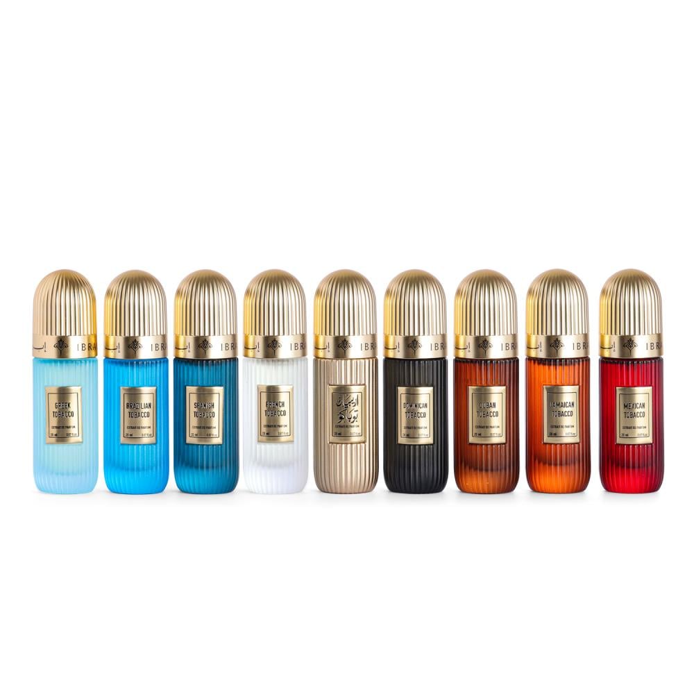 Ibrahim AlQurashi Tobacco Collection Discovery Set (9 x 20 mL Eau de Parfum) (Unisex)