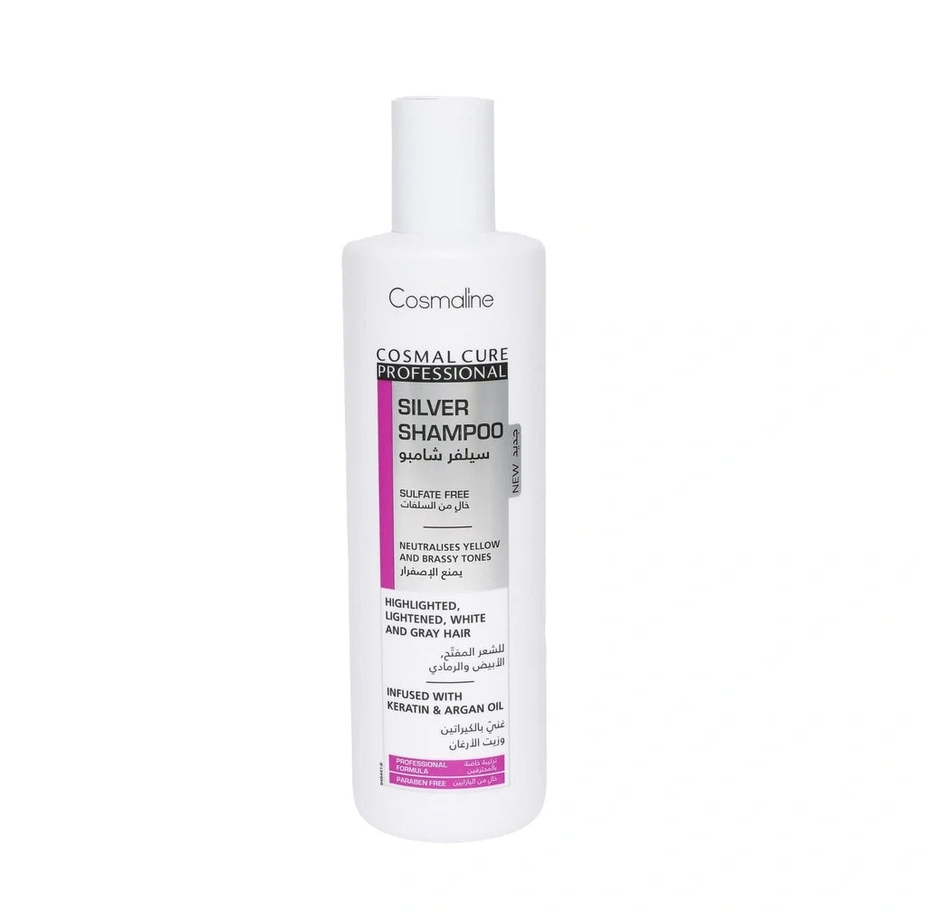 Cosmaline Cosmal Cure Professional Silver Shampoo For Highlighted/Lightened/White/Grey Hair