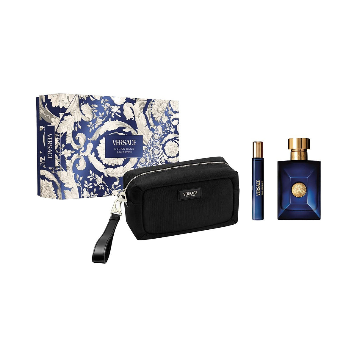 Versace Dylan Blue Pour Homme Eau de Toilette 100 mL Gift Set – For Men