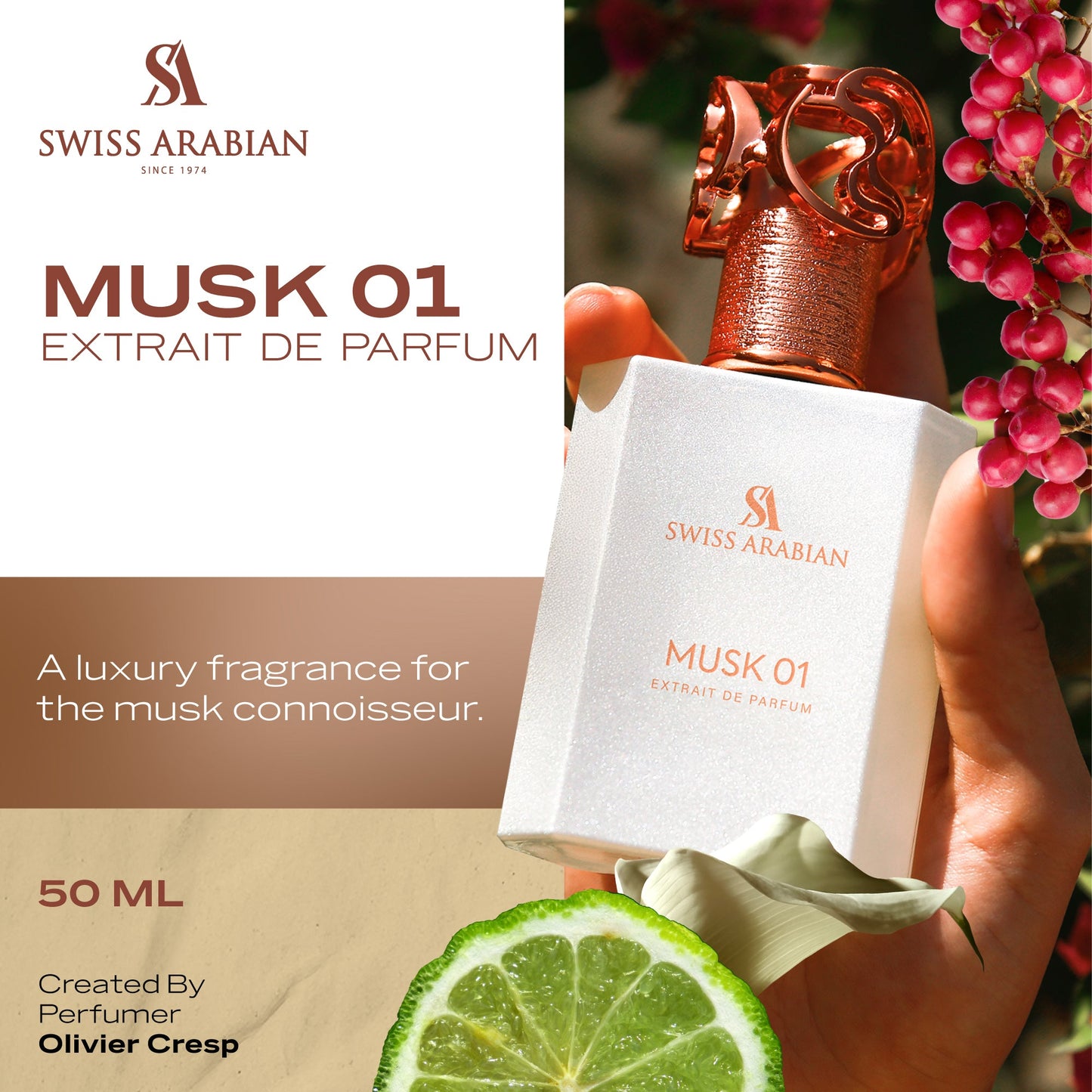 Swiss Arabian Musk 01 Eau de Parfum 50 ml (Unisex)