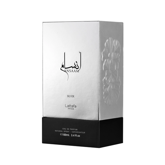 Ansaam Silver by Lattafa Perfumes Eau de Parfum – 100ml – For Men - Sam's Fragrances