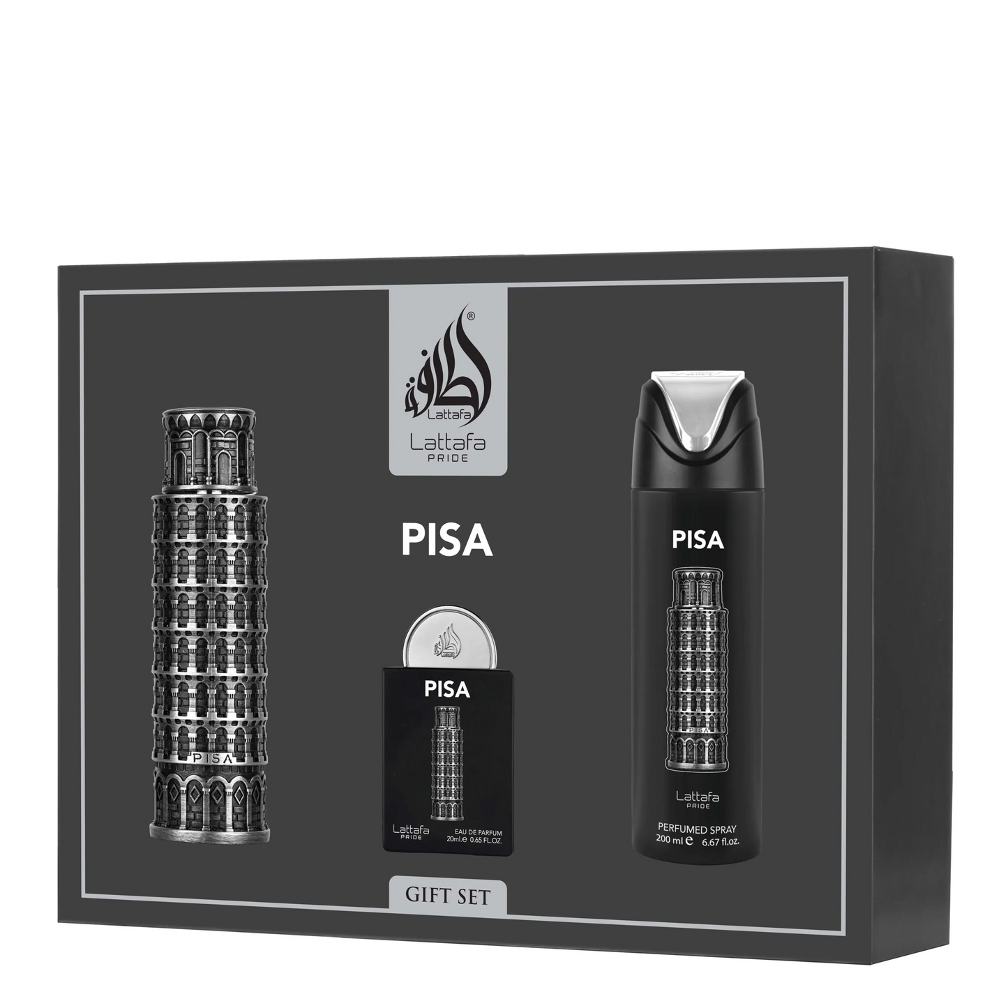 Lattafa Pisa 3-Piece Gift Set – For Men