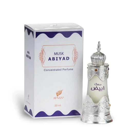 Afnan Musk Abiyad Concentrated Perfume Oil 20 mL – Unisex