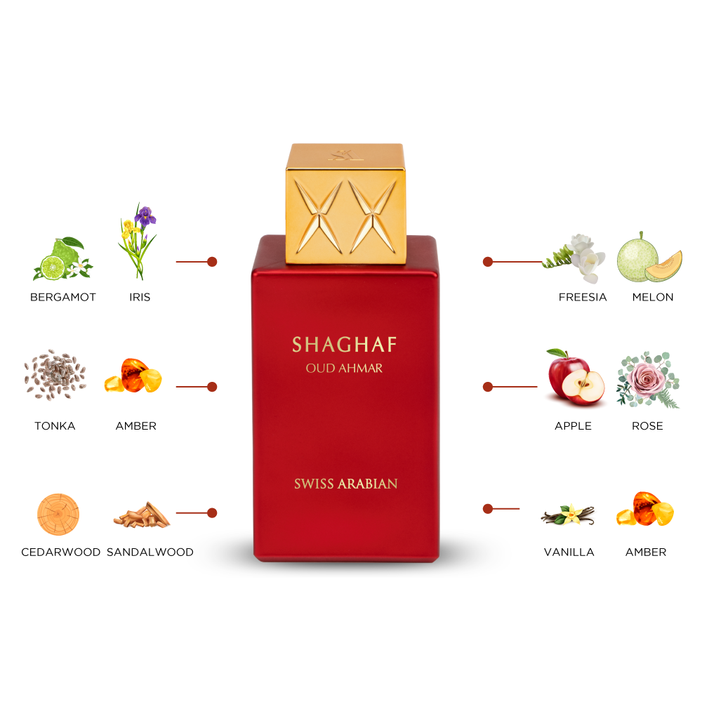 Swiss Arabian Shaghaf Oud Ahmar Eau de Parfum – 75 ml – Unisex - Sam's Fragrances
