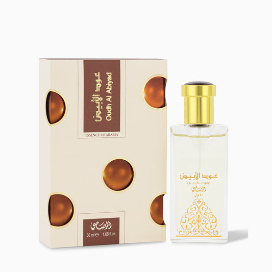 Rasasi Oudh Al Abiyad Eau De Parfum 50 mL – Unisex - Sam's Fragrances