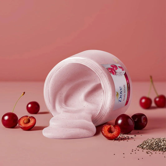 Dove Crushed Cherries & Chia Milk Body Scrub 425 g