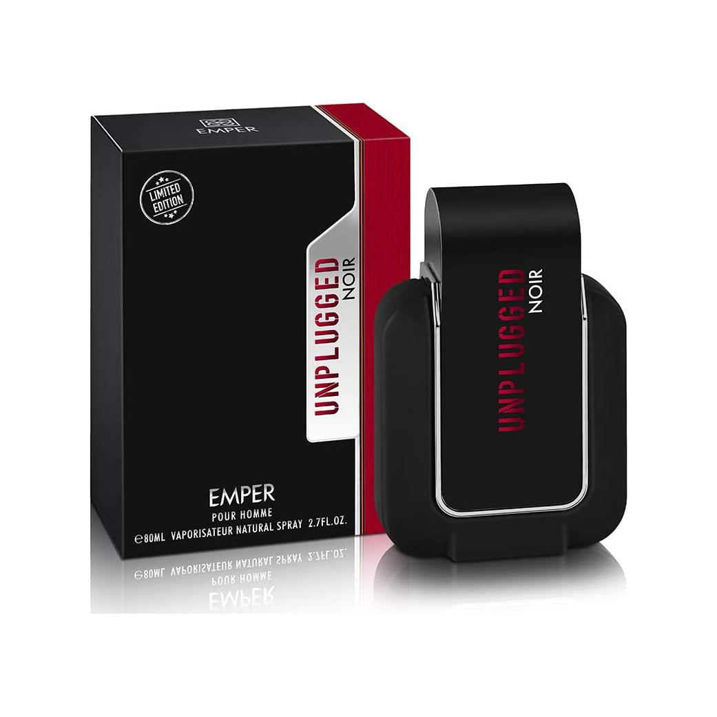 Emper Unplugged Noir Pour Homme Eau de Toilette 80 mL