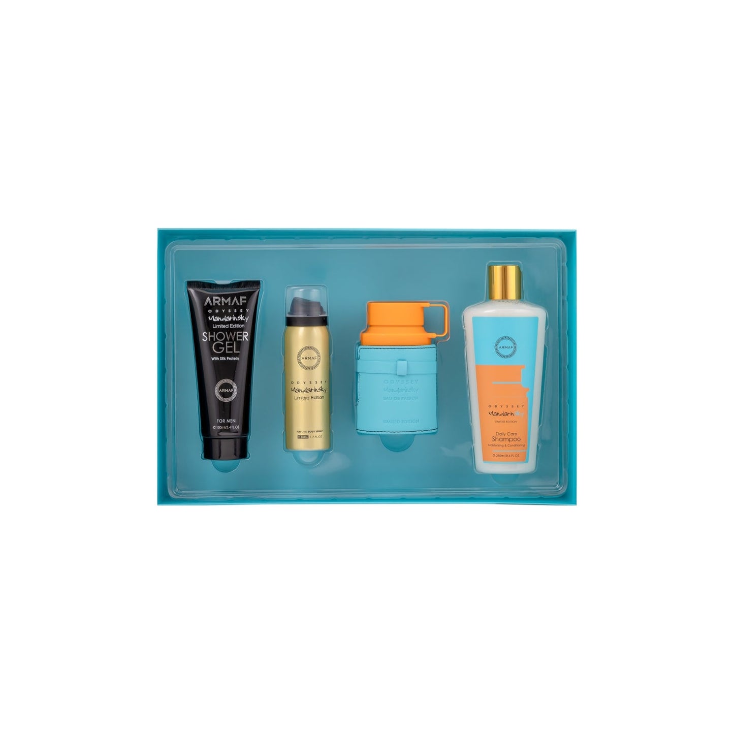 Armaf Odyssey Mandarin Sky 4-Piece Gift Set – For Men