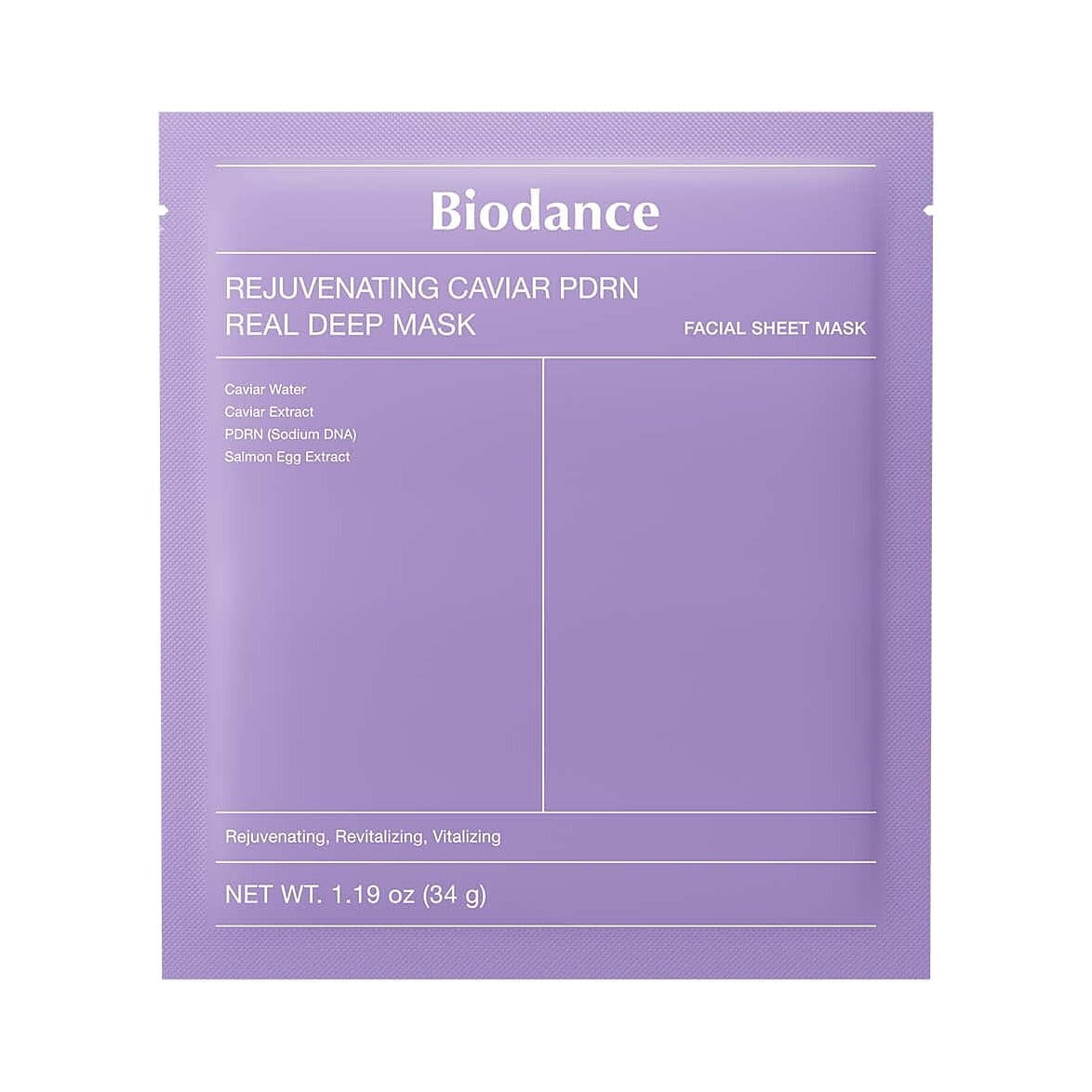 Biodance Rejuvenating Caviar PDRN Real Deep Mask 4 x 34 g