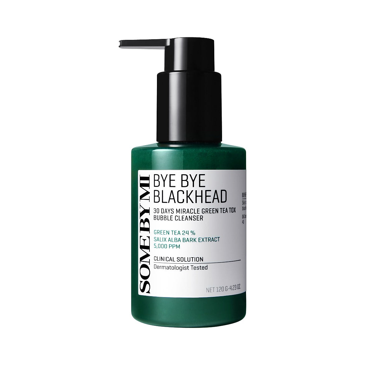 Some By Mi Bye Bye Blackhead 30 Days Miracle Green Tea Tox Bubble Cleanser 120 g