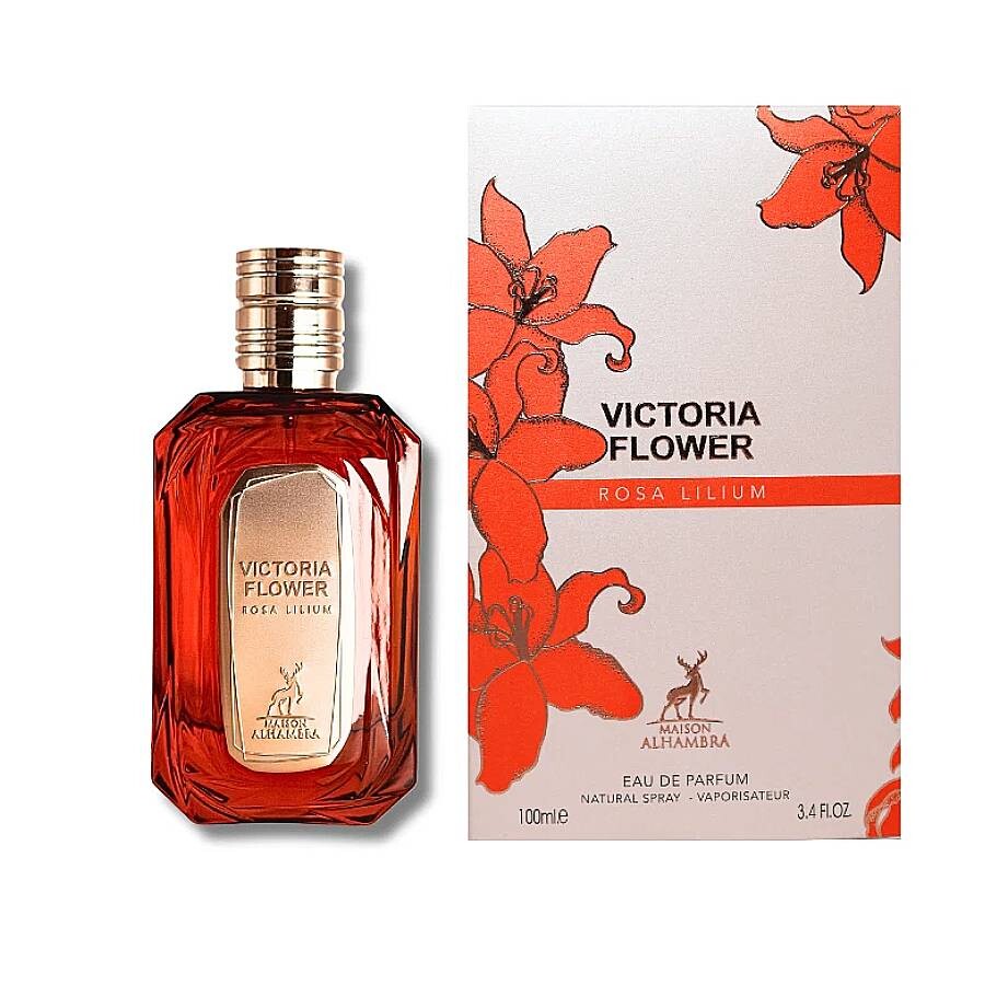 Maison Alhambra Victoria Flower Rosa Lilium Eau de Parfum – 100ml – For Women - Sam's Fragrances