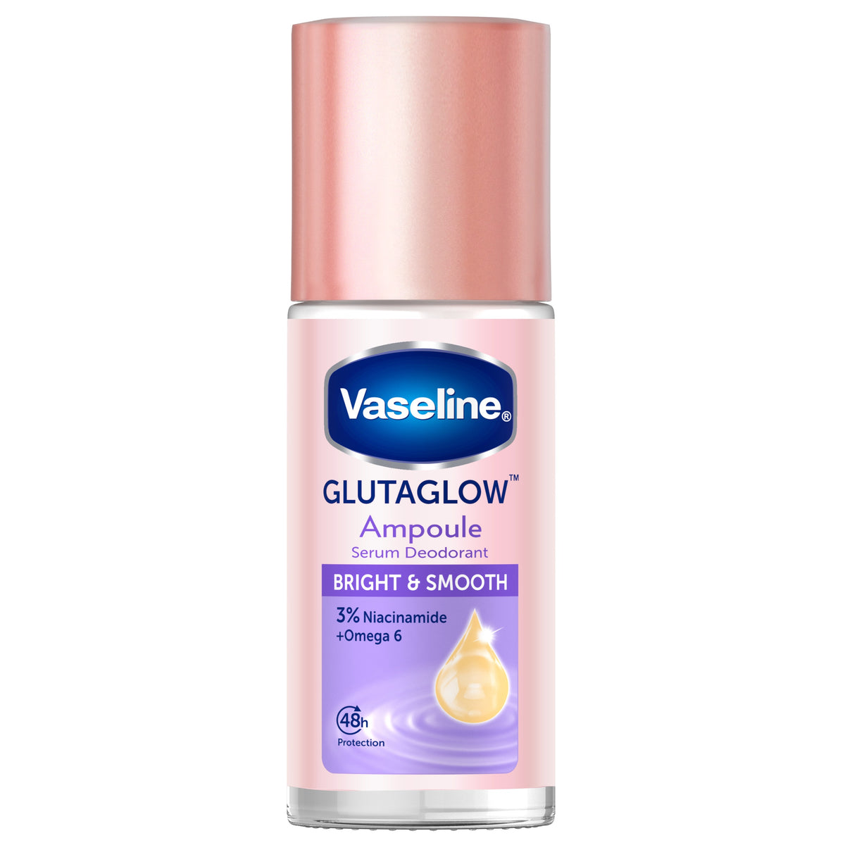 Vaseline GlutaGlow Ampoule Serum Deodorant Bright & Smooth Roll-On 45 mL