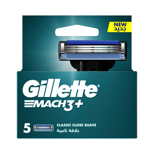 Gillette Mach3+ Refill Cartridges, 5 Pack