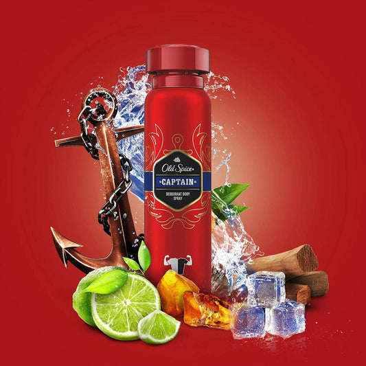 Old Spice Captain Body Spray 150 mL – For Men - Sam's Fragrances