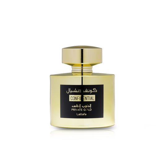 Lattafa Confidential Private Gold Eau De Parfum 100mL - Unisex - Sam's Fragrances