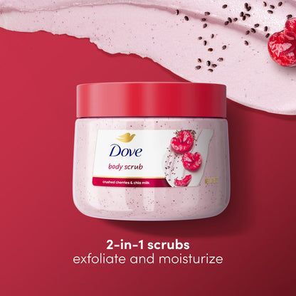 Dove Crushed Cherries & Chia Milk Body Scrub 425 g