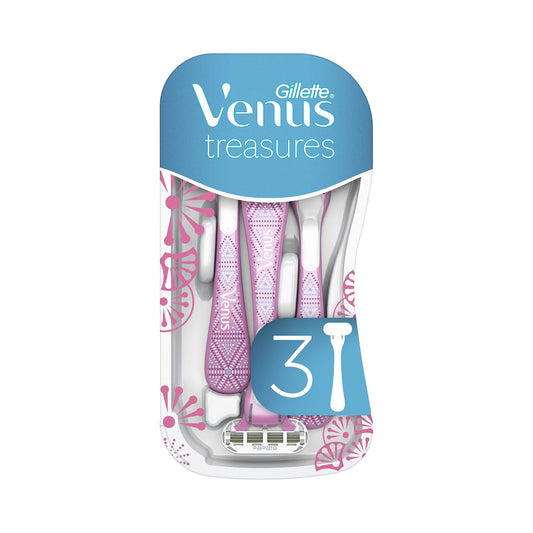 Gillette Venus Treasures Disposable Razors, 3 Pack