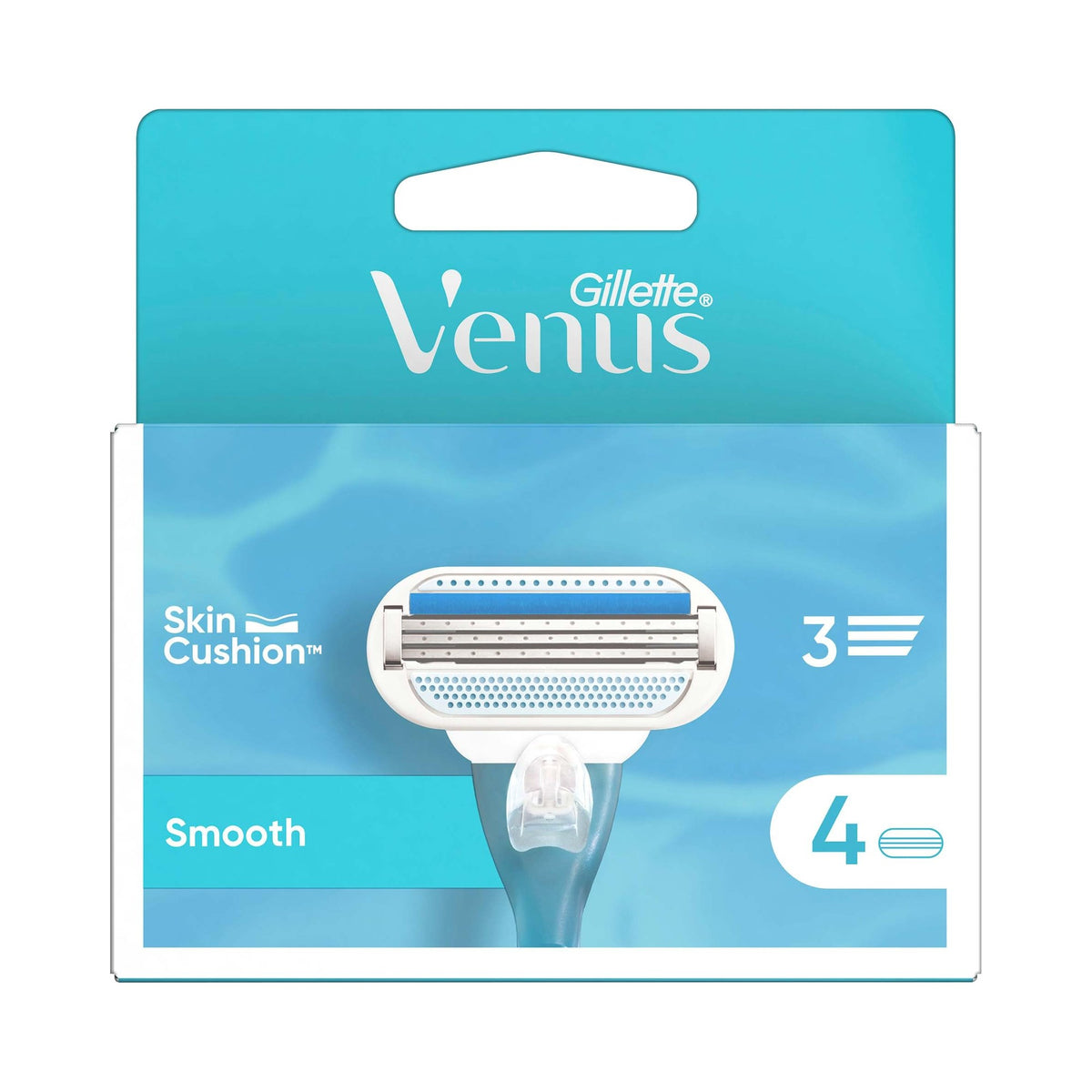 Gillette Venus Smooth Refill Cartridges, 4 Pack