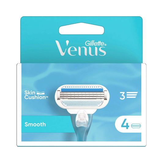 Gillette Venus Smooth Refill Cartridges, 4 Pack