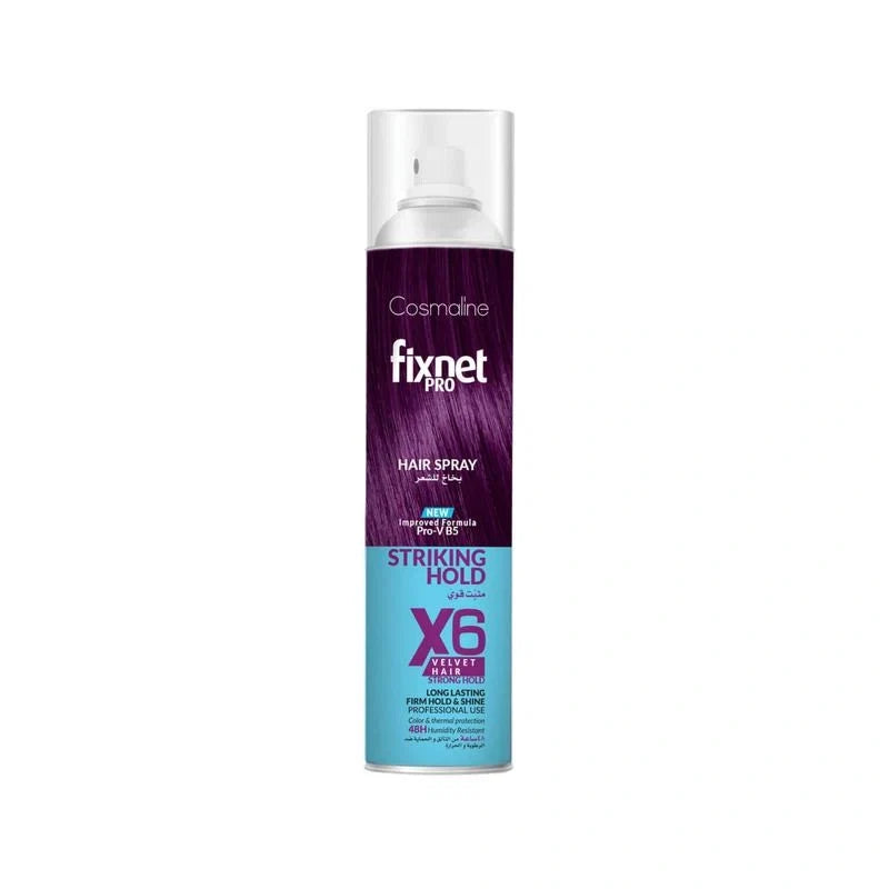 Cosmaline Fixnet Pro Hair Spray X6 Velvet Hair