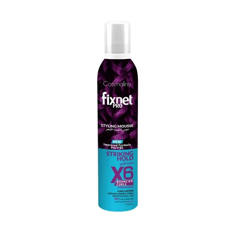Cosmaline Fixnet Pro Styling Mousse X6 Bouncier Curls