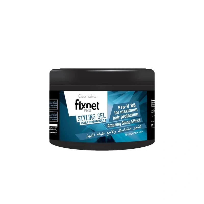 Cosmaline Fixnet Pro Styling Gel Extra Strong Hold Blue