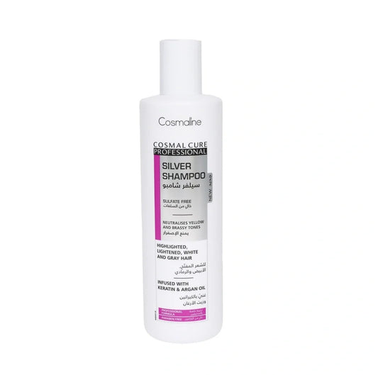 Cosmaline Cosmal Cure Professional Silver Shampoo For Highlighted/Lightened/White/Grey Hair