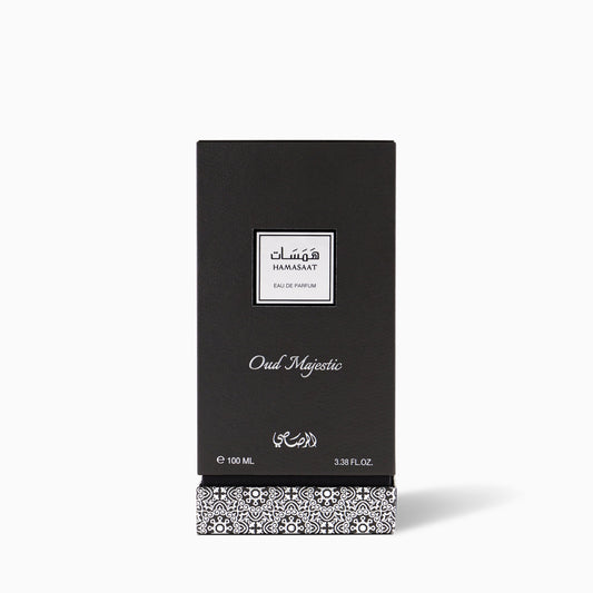 Rasasi Hamasaat Oud Majestic Eau de Parfum 100 mL – Unisex
