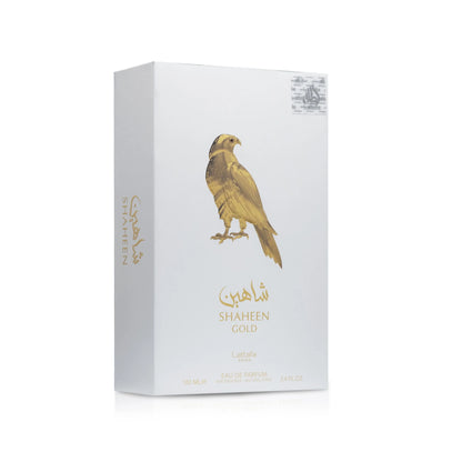 Lattafa Shaheen Gold Eau De Parfum 100 mL – Unisex