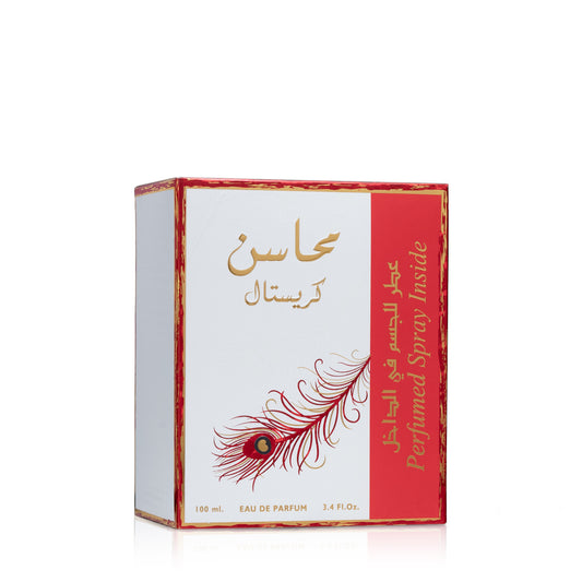 Lattafa Mahasin Crystal Eau de Parfum 100 mL + 50 mL Deodorant Set – For Women - Sam's Fragrances