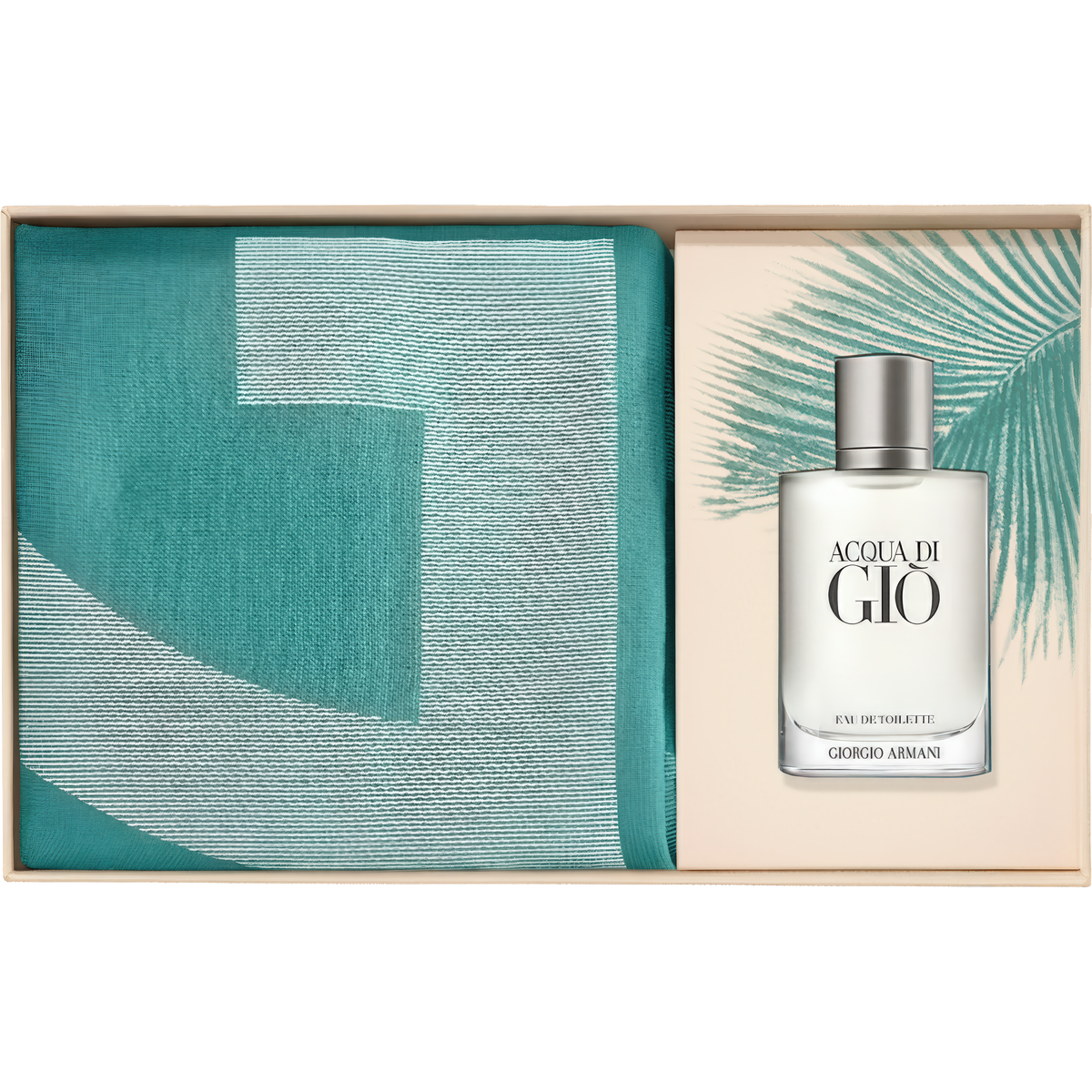 Giorgio Armani Acqua di Giò Eau de Toilette 100 mL + Beach Towel Gift Set – For Him