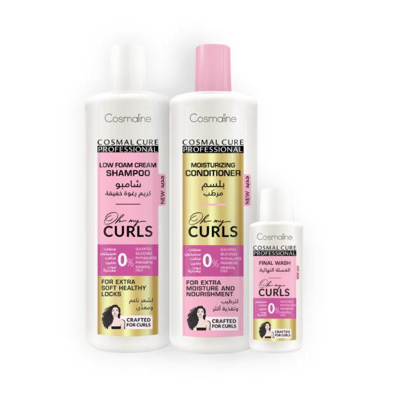 Cosmaline Cosmal Cure Professional Oh My Curls Method Hair Care Kit