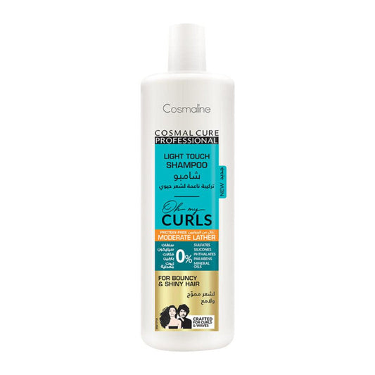 Cosmaline Cosmal Cure Professional Oh My Curls Light Touch Moderate Lather Shampoo 500Ml