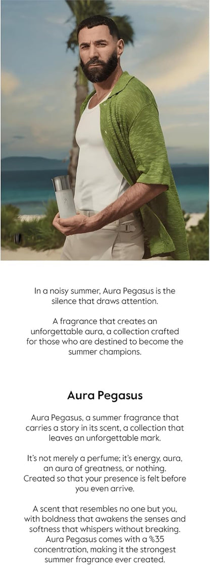 Assaf Aura Pegasus Set Summer Perfume for Men (Luxury Gift Set)