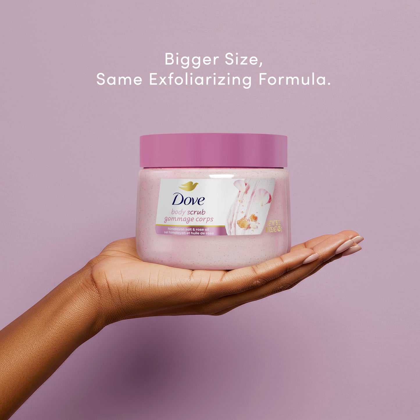 Dove Himalayan Salt & Rose Oil Body Scrub 425 g