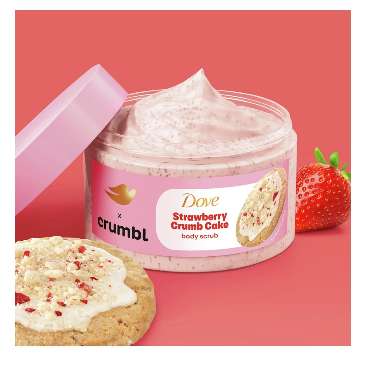 Dove Moisturizing Strawberry Crumb Cake 425 g - Body Scrub