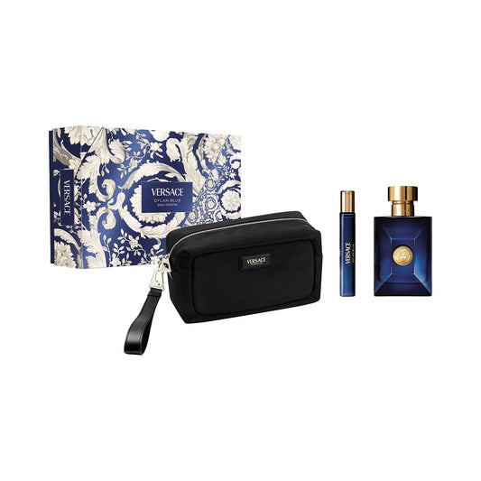 Versace Dylan Blue Pour Homme Eau de Toilette 100 mL Gift Set – For Men