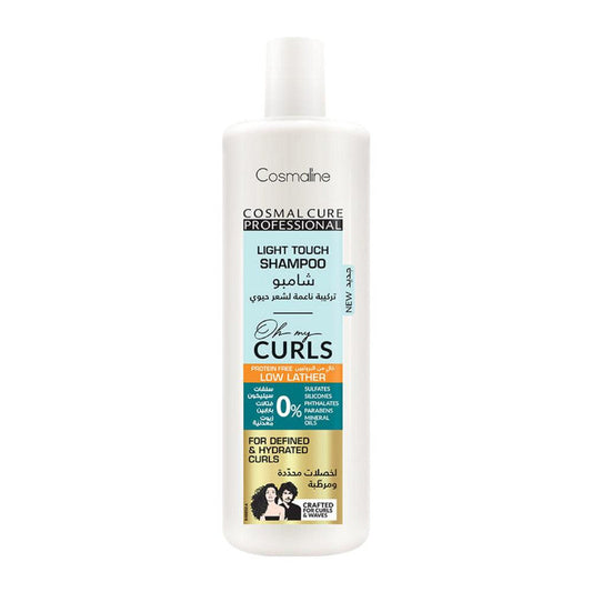 Cosmaline Cosmal Cure Professional Oh My Curls Light Touch Low Lather Shampoo 500Ml