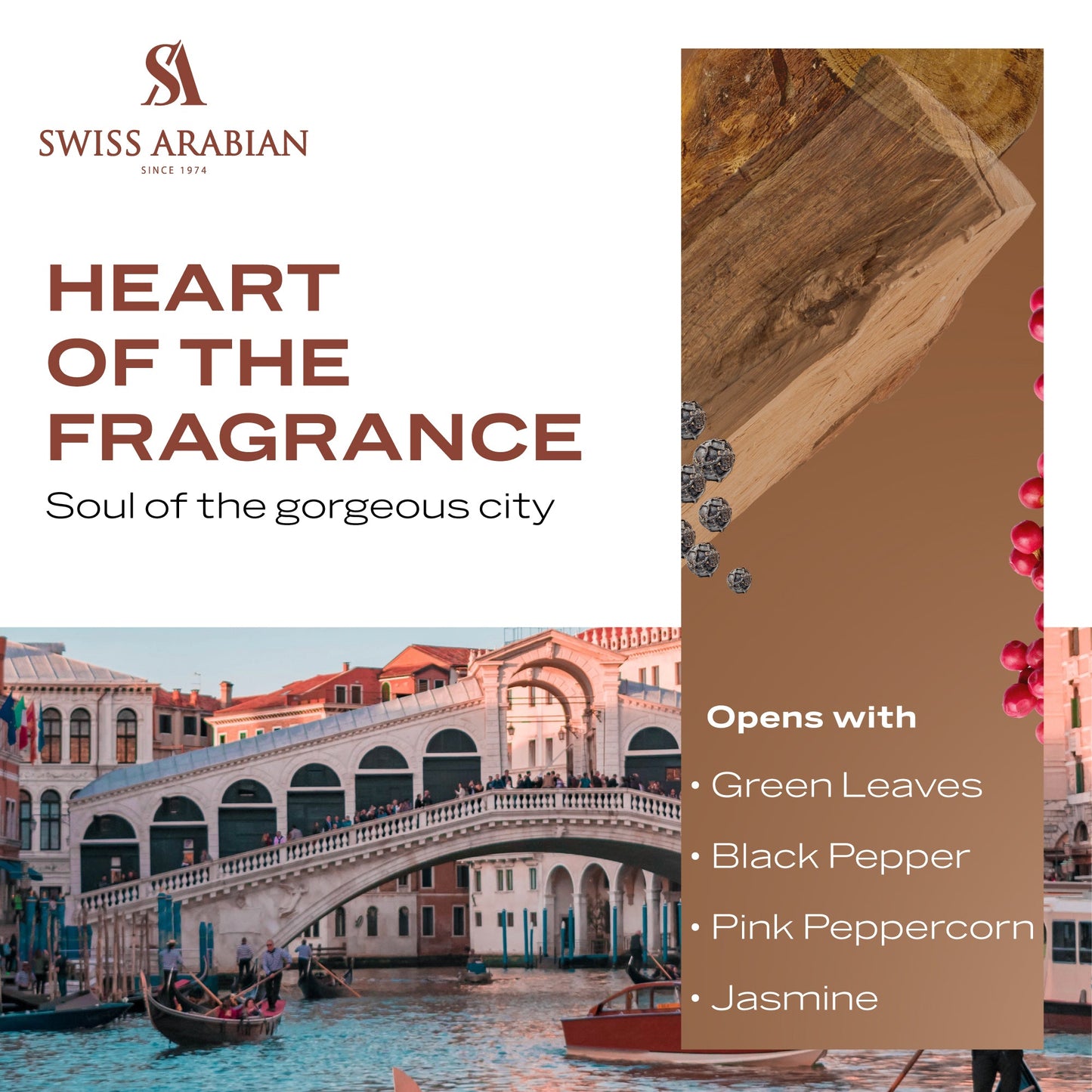 Swiss Arabian Passion of Venice Extrait De Parfum 100 ml - For Unisex