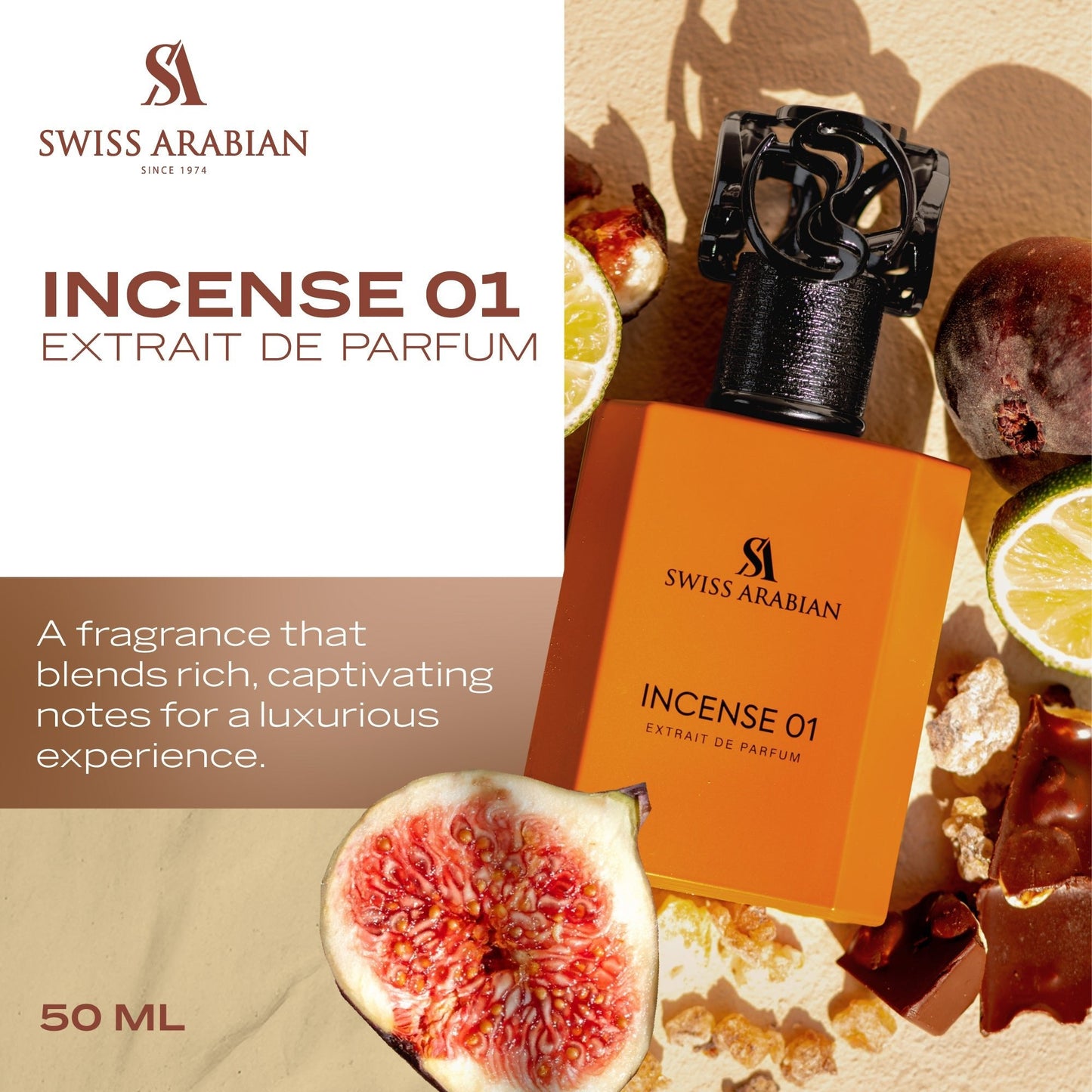 Swiss Arabian Incense 01 Extrait de Parfum 50 ml (Unisex)