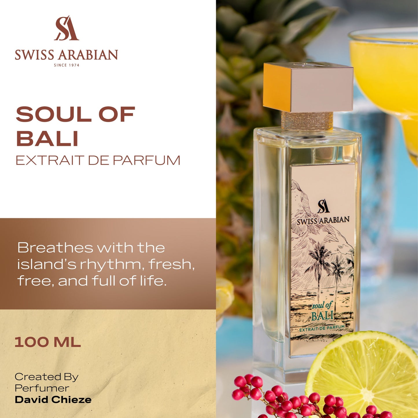 Swiss Arabian Soul of Bali Extrait De Parfum 100 ml - Unisex