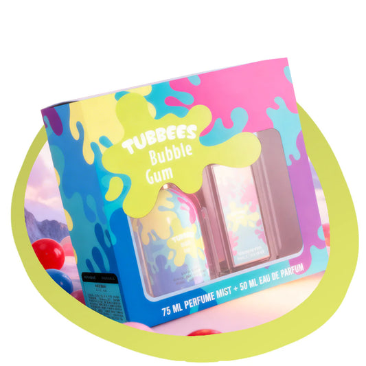 Tubbees Bubble Gum Kid's Gift Set (50 ml EDP + 75 ml Body Mist) - Unisex