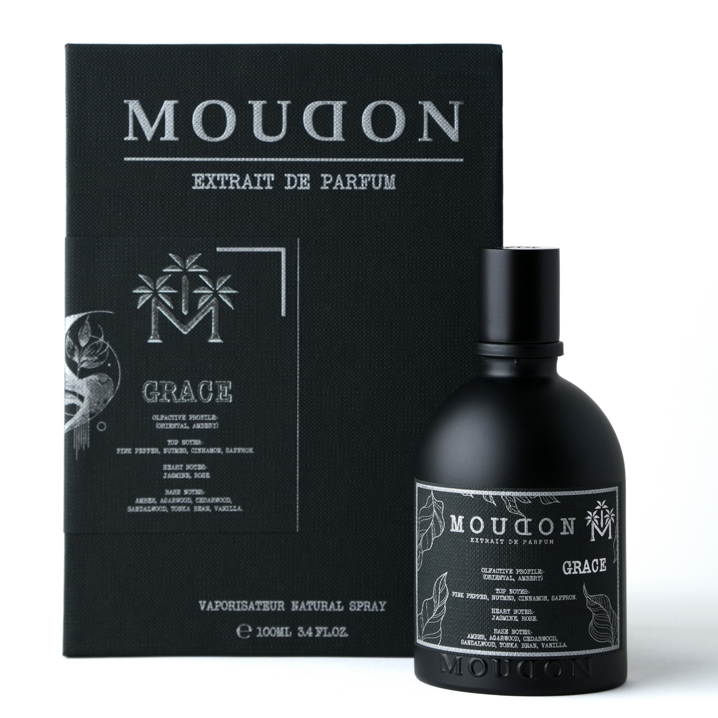 Moudon Grace Extrait de Parfum 100 mL - bottle and box
