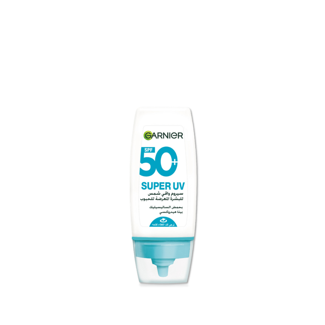 Garnier Super UV Acne Prone Skin Serum Sunscreen SPF50+ 30 mL - product photo