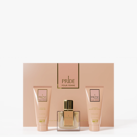 Rue Broca Pride Femme Gift Set (EDP 100 mL + Body Lotion 100 mL + Shower Gel 100 mL) (Women)