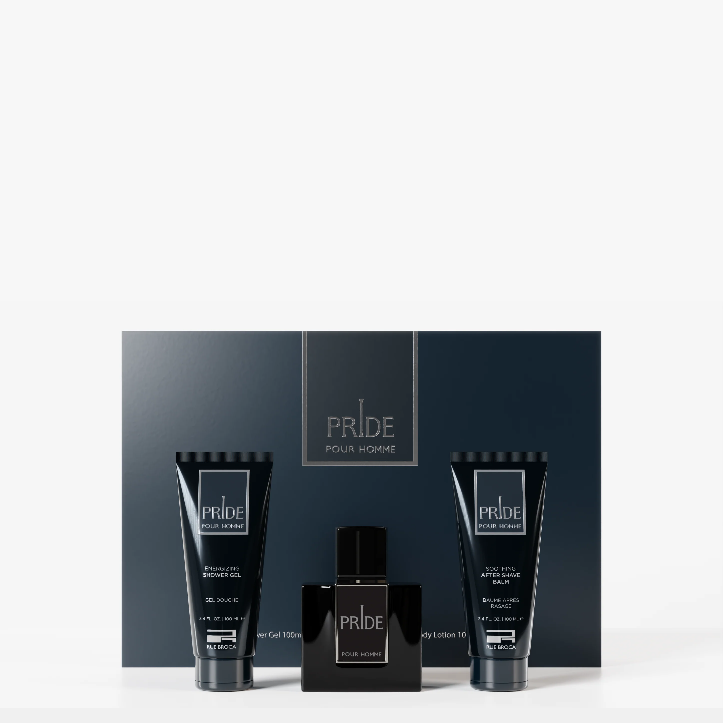 Rue Broca Pride Homme Gift Set (EDP 100 mL + Shower Gel 100 mL + After ...