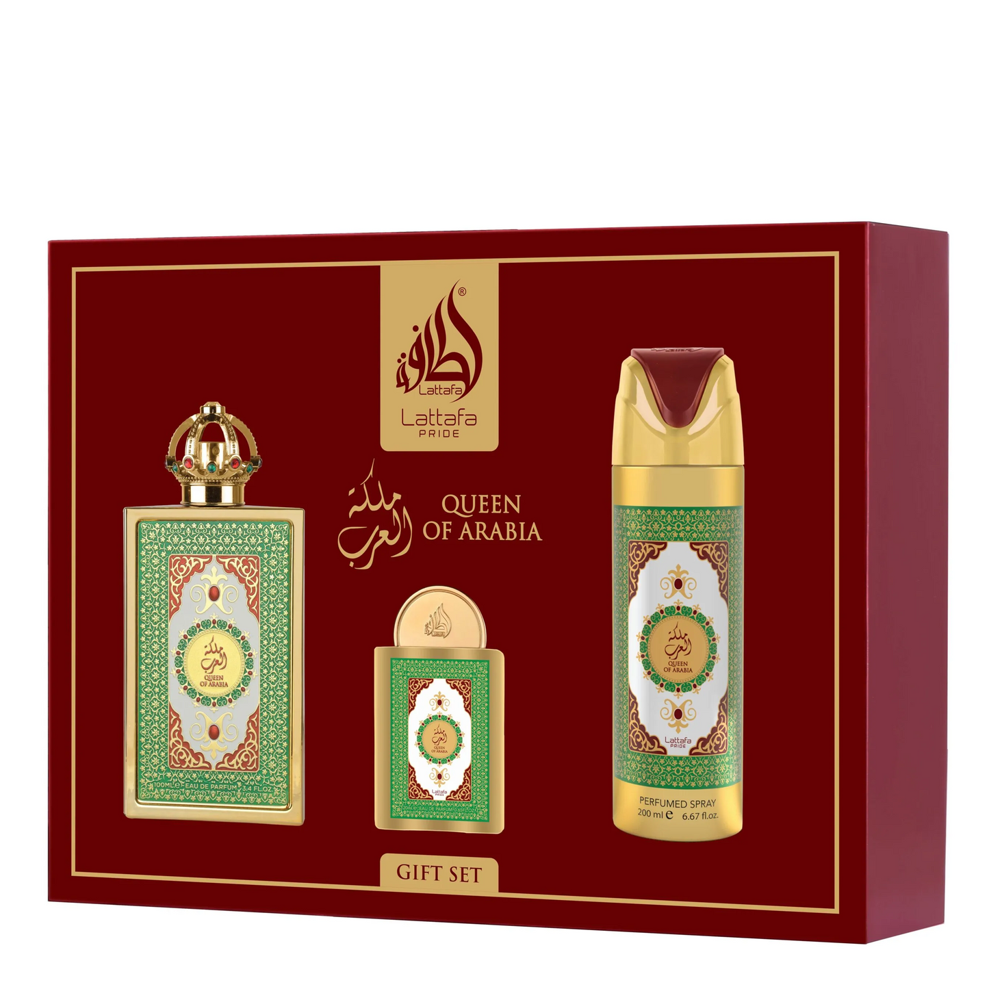 Lattafa Queen of Arabia 3-Piece Gift Set – For Women