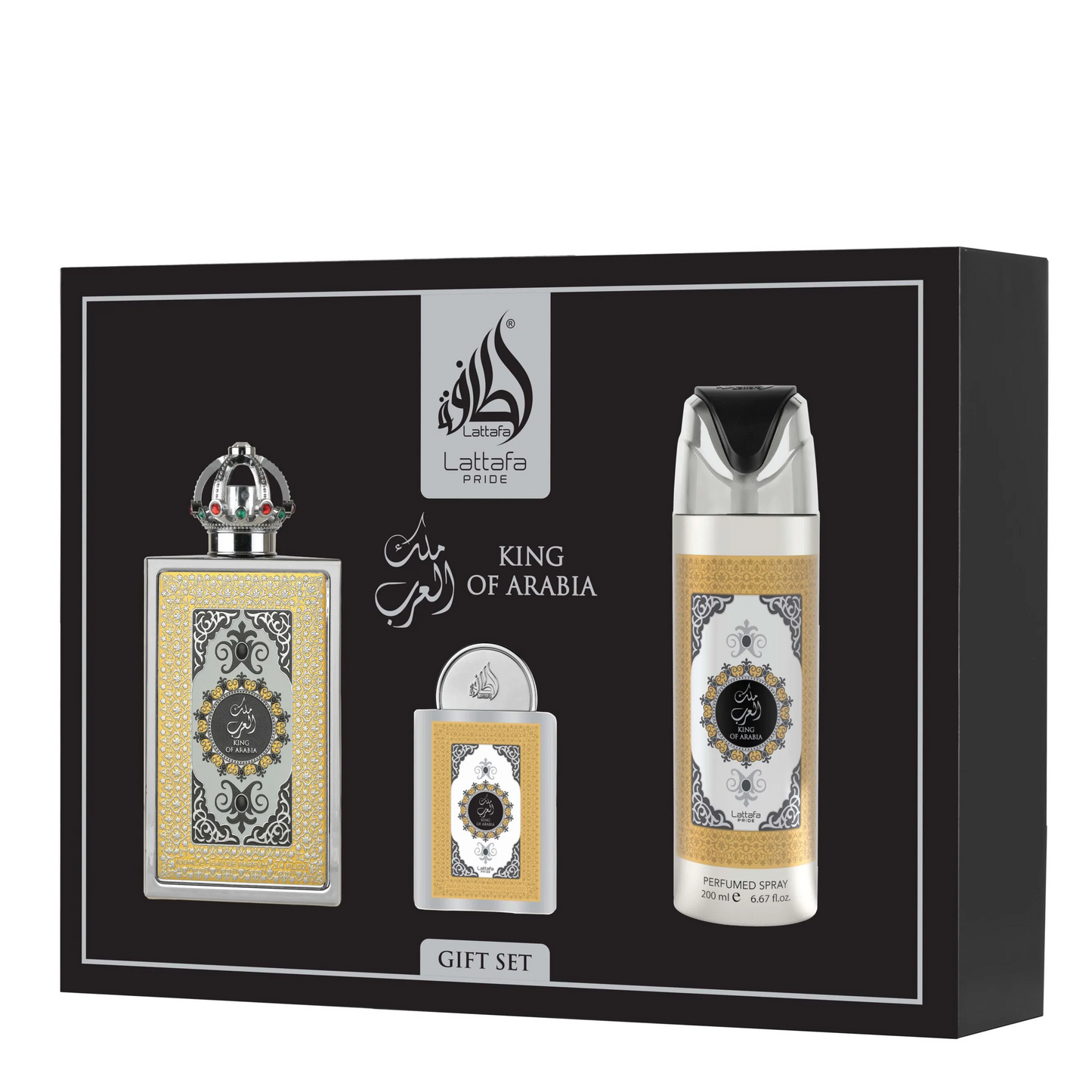 Lattafa King of Arabia 3-Piece Gift Set – Unisex